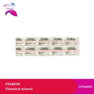 Etabion Strip 10 Capsules Blood-Increasing Supplement Vitamin B12 Folic Acid Vitamin C