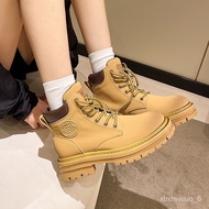 KY-DWorker Boots Dr. Martens Boots Women2023New Summer Thin Boots Retro British Style Platform Ankle Boots Women's Shoes