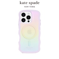 [kate spade] iPhone 16 Series Magsafe Boutique Magnetic Shock-Resistant Wave Case Pink Purple Phone