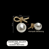 Mushroom Buttons/alloy metal/ pearl buttons uv/rosegold 4677