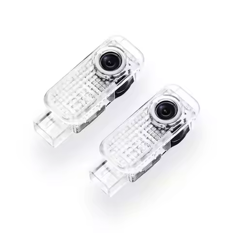 2pcs LED Car Door Emblem Styling For AUDI Q3 8U Q5 8R Q7 4L Q8 A4 B5 B6 B7 B8 B9 A6 C5 C6 C7 C8 A3 8