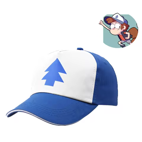 Anime Cartoon Pines Hats Gravity Falls Dipper Baseball Caps Cosplay Hat Canvas Adjustable Boys Pine 
