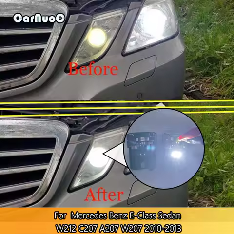 2Pcs/Set LED Parking Position Light Headlamp For Mercedes Benz E-Class W212 C207 A207 W207 2010 2011