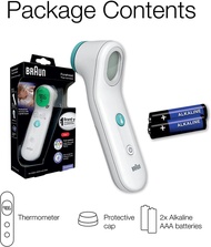 Braun Forehead Thermometer -  Digital Thermometer with Professional Accuracy and Color Coded Temperature Guidance - Thermometer for Adults, Babies, Toddlers and Kids