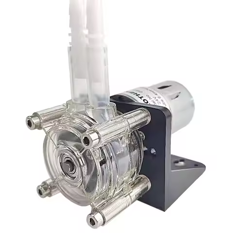 12V 24V High Flow Peristaltic Pump 500mL/min Flat‑mount Easy Installation Dosing Vacuum Pump Liquid 