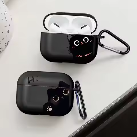 Hello Cute Cat Case For Airpods 2 1 Pro2 Pro Pro3 3 4 Earphone Cases Cover