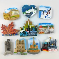 3D Magnetic refrigerators sticker World city travel souvenir Greece Athens Toronto Paris Moscow Frid