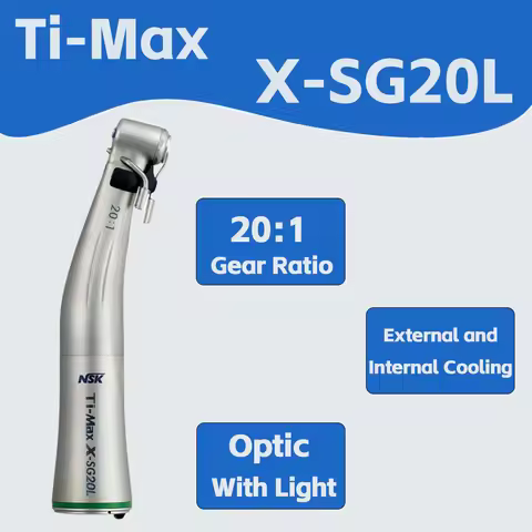 NSK Ti-Max X-SG20L 20 1 implant handpiece contraangulo dental Contra Angle dentistry LED against ang
