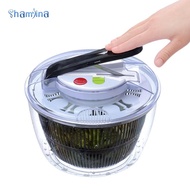 Shamjina Salad Spinner Fruits and Vegetables Dryer 5L Large Capacity Quick Dry Draining System Conta
