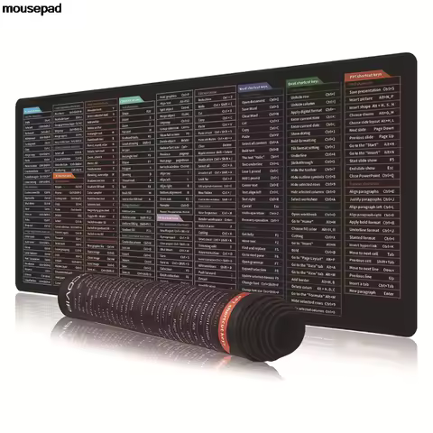 Large Linux Python Gaming Office Mouse Pad Shortcuts XXL Gaming Mats Computer Mat MousePad Large Des