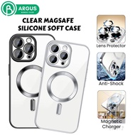 Bunso ARGUS Soft Case For Iphone 16 Pro Max 15 14 16Pro 15Pro 14Pro 14Plus Plus Clear Magsafe Softca
