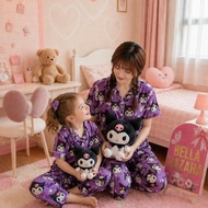 (BELLAHAZAHA) (2) (SHORT SLEEVE) SET PYJAMAS BUTTON SEDONDON IBU ANAK