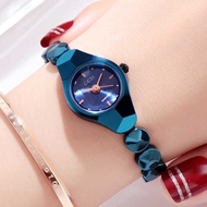 （A Decent034）㍿ New waterproof bracelet watch fashion tungsten steel ladies