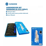 SUNSHINE SS-5121 Precision Screwdriver Set – 66-in-1 Screwdriver Kit for Service hp, Laptop, Electro