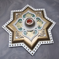FITING HIAS PLAFON GYPSUM - FITING DECOR 30 CM - ORNAMEN PLAFON-FITTING LAMPU TEMPEL