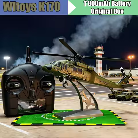 Wltoys K170 UH-60L RC Plane with Gyro UH-60L 4CH Remote Control brushless Helicopters Toys for Boys 