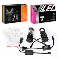 📦1คู่ หลอดไฟรถยนต์ LED Y8 ของแท้ รับประกัน 1 ปี สินค้ามีพร้อมส่ง ขั้ว H4