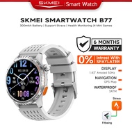 SKMEI B77 Smart Watch Built-in GPS 3ATM Waterproof 1.43"  60Hz AMOLED Display Health Monitor Sport S