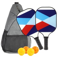 ARuZZ> Pickleball Paddles, USAPA Approved Carbon Fiber Pickleball Set of 2 Rackets & 4 Pickle Balls 