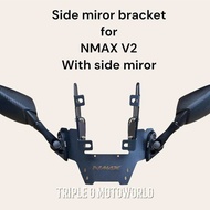 NMAX V2 Bracket and Side Mirror with Bolts