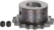 HARFINGTON 06B Roller Chain Sprocket 16T Pitch 3/8" 18mm Bore A3 Carbon Steel Motor Drive Gear