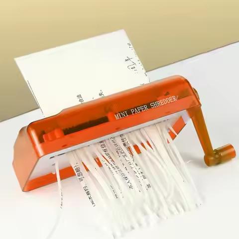 Paper Shredder Desktop Stationery Paper Cutting Tool Practical Home Office Hand Shredder for Bills R