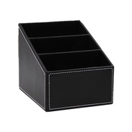 🔥🔥🔥1 pcs PU Leather Remote Control Holder Leather Remote Control Organizer Storage Box Desktop Organ