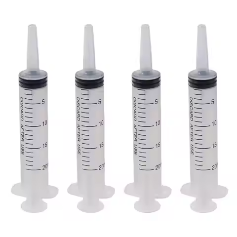 4 Pack Capacity Syringe Syringes Pump, 20ml 60ml Large Plastic Syringe Measuring Syringe Tools Dispe