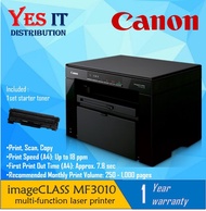 Canon image CLASS MF3010 All-In-One Monochrome Laser Printer Home Office Use Printer (Print/Scan/Cop