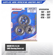 CMS WAVE125 (1,2,4 32T) GEAR SET
