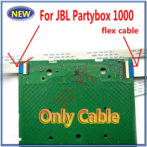 2pcs FFC FPC Button Board flex cables For JBL Partybox 1000 Partybox1000 Swith Board Socket Power Su