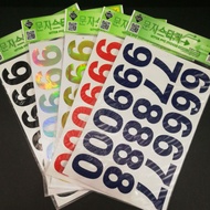 Cactus Letter PVC sticker Number 6 7 8 9 0