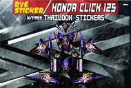 Decals Sticker Motorcycle Decals for Honda click 125 and 150 V2 020