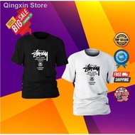 ✱◐TAWARAN HEBAT HARI RAYA CINA T SHIRT BAJU STUSSY STREETWEAR LELAKI VIRAL MEN HITAM PUTIH