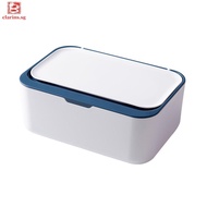 [clarins.sg] Wipes Dispenser Baby Wipe Holder Easy Open &amp; Close with Lid for Home Office Desk