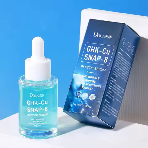 GHK-Cu Copper Peptides Serum 30ml SNAP-8 Firming Anti Aging Revitalizing Face Essence for Fine Lines