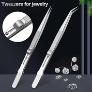 BLING Unique Design Tweezer Straight Tweezer Locking Curved Tip Precision Tweezer