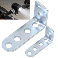 Galvanized Iron Motorcycle LED Spotlight Bracket L-shaped Motos Rear View Mirror Extension Holder Mo