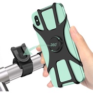 Bike Phone Mount,360° Rotation Phone Holder for Bike,Universal Silicone Motorcycle Phone Mount Compa