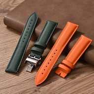 New design 18 mm. 19 mm. 20 mm. 22 mm. Sailing Boat Top FKM Strap + Leather Base Rubber Watch Strap 