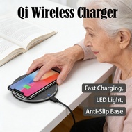 Fast Qi Charger LED Anti-Slip Base Standard Universal Qi Receiver For Qi Device