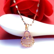 Russia 585 Purple Gold Brushed Bag Necklace Fashionable Fashionable Exquisite 14K Colorful Gold Rose Gold Brushed Necklace Female Russia 585 Purple Gold Brushed Bag Necklace Fashionable Fashionable Exquisite 14K Colorful Gold Rose Gold Brushed Necklace Fe
