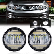 New

 For Nissan Tiida X-Trail Patrol Cube Vampira NV200 LED Fog Lamp + Daytime Running LIghts DRL M