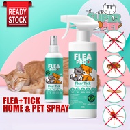 ⚘Pet Anti Flea Spray 100500ML Flea  Tick Control Spray Cat  Dog Anti Kutu Spray Liquid Ubat Kutu Kuc