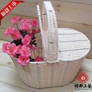Imitation Rattan Picnic Basket Shopping Basket Imitation Rattan Basket Vegetable Basket