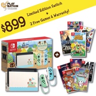 Nintendo Switch Console System Bundle (Gen 2) (Animal Crossing Edition)