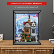 กล่องแสดงอะคริลิกใส ฝาปิดป้องกันฝุ่นสำหรับโมเดลเล็กสไตล์ย้อนยุคของ Lego 10350 โมเดลร้านขายของเล่นมุม