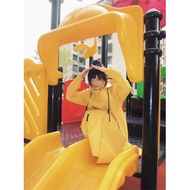 baju hujan budak baju hujan Jas hujan untuk orang dewasa comel di luar, panjang panjang, anti-hujan,