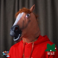 Brown horse mask - Ideal choice for Halloween, Mid-Autumn Festival or technology events