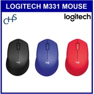 Logitech M331 Silent Plus Wireless Mouse | Black Blue Red | 1 year warranty